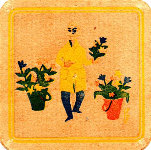 hamburg hh-hh holsten schmeckt jedem 6b (quad185-g�rtner mit blumen)
